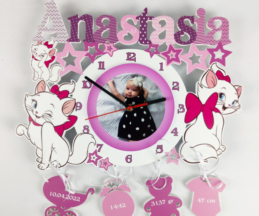 Именные детские  часы - Анастасия