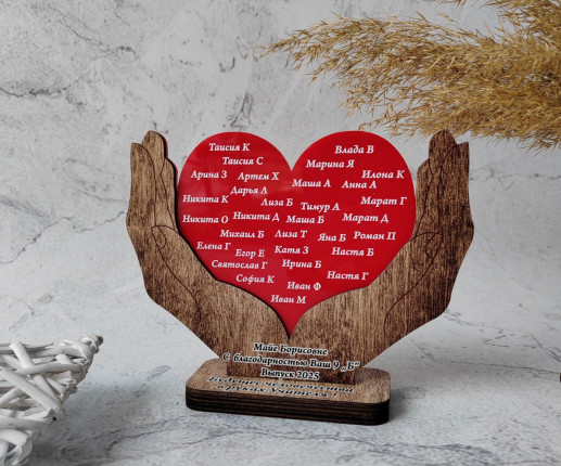 Trofeu personalizat inima 1