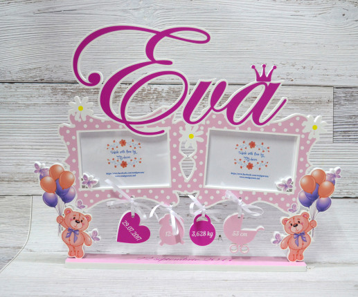 Rama foto cu stativ cu ursuleț image 2