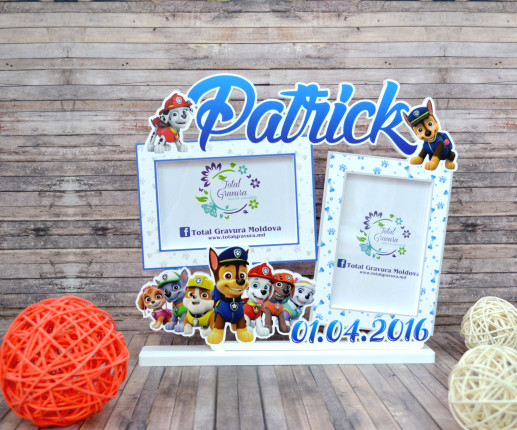 Именная рамка для мальчика - Щенячий патруль