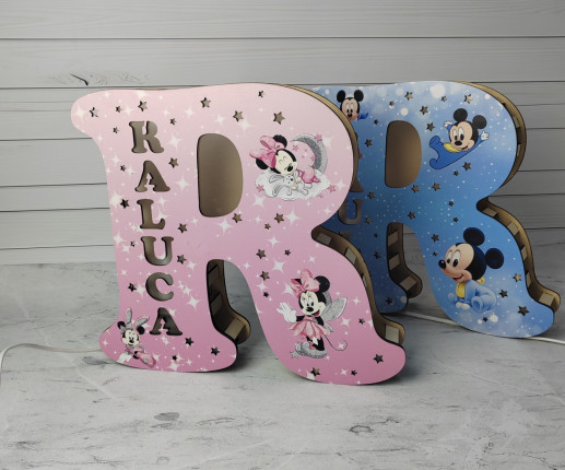 Veioza litera cu Minnie si Mickey Mouse image 4