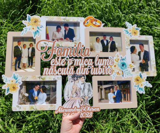 Rama foto cu Mire și Mireasă 1 image 2