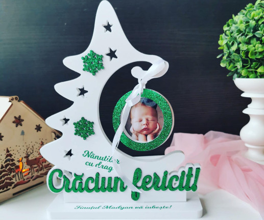 Bradut decorativ cu suport pentru masa 3