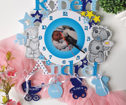 Именные детские  часы для мальчика