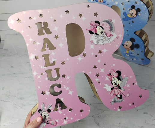 Veioza litera cu Minnie si Mickey Mouse image 3