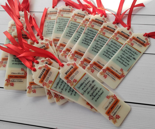 Semne pentru cărți din acril alb 1 image 2