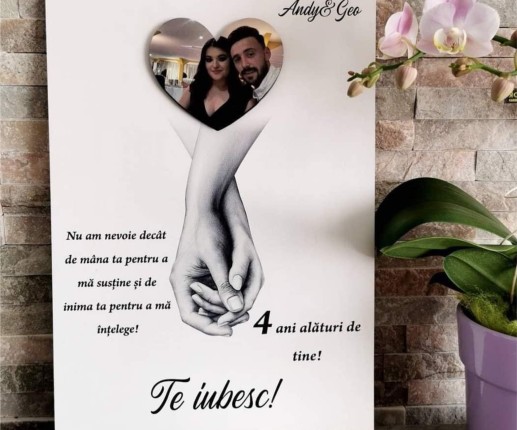 Panpu decorativ pentru iubit