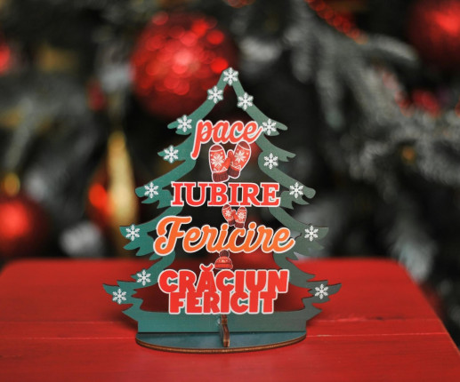 Bradut decorativ cu urări RO