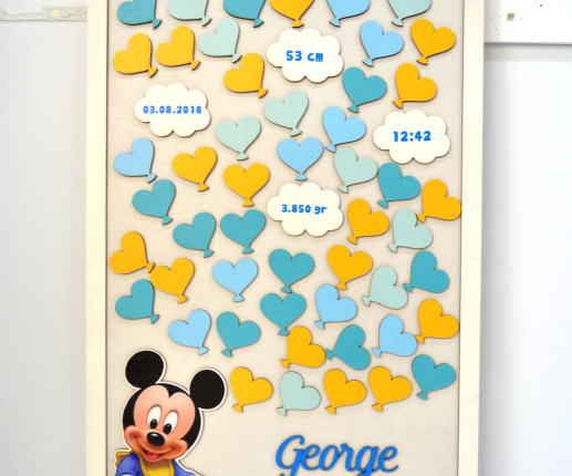 Guest book panou cu Mickey Mouse image 2