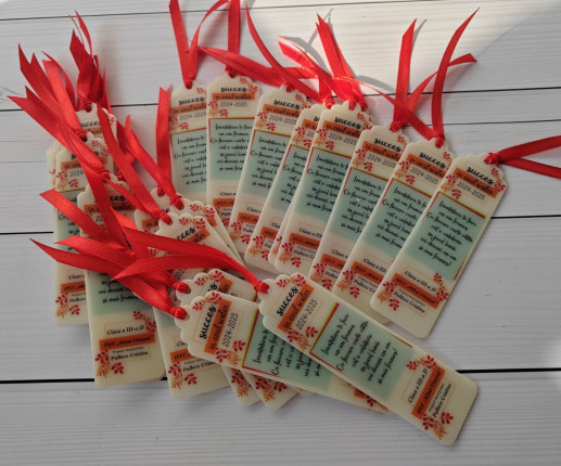 Semne pentru cărți din acril alb 1 image 3