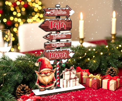 Decor din lemn pentru familie