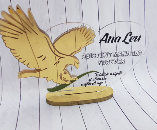 Trofeu personalizat cu Vultur