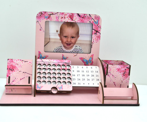 Suport birotică cu fluturași