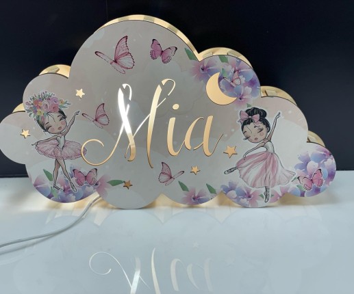 Ночник детский для сна "Облачко" - Балерина