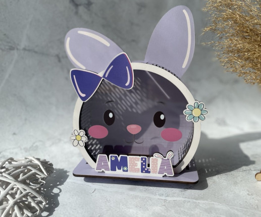 Pușculițe pentru copii cu Iepuraș violet 1