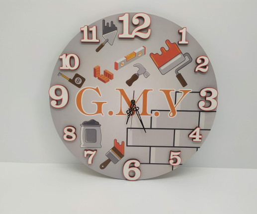 Ceas din lemn pentru Constructor