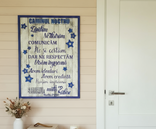 Panou decorativ din lemn 1