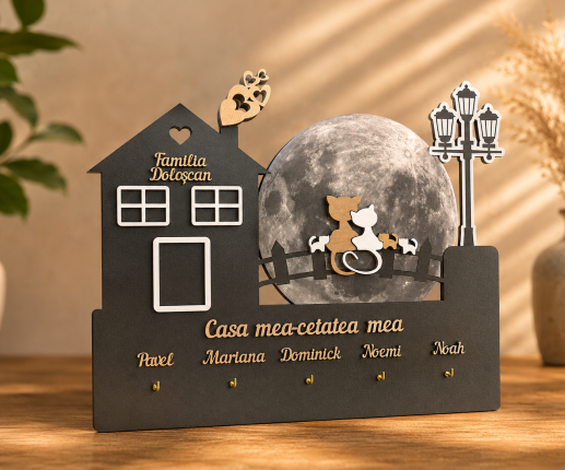 Suport pentru chei “Casa mea cetatea mea”