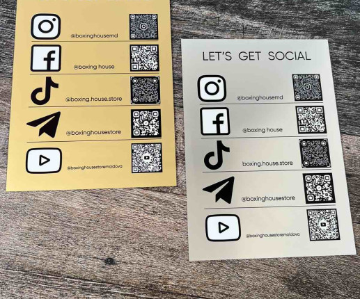 Display / Placi QR-cod din aluminiu