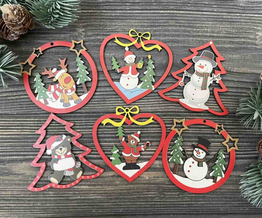 Set jucării pentru brad 11