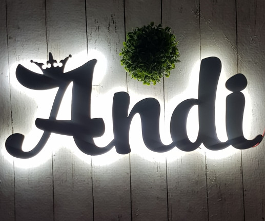 Led cu nume Albastru image 2