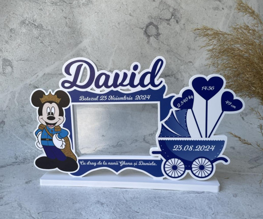 Rama foto personalizate pentru băieței cu Mickey Mouse 1