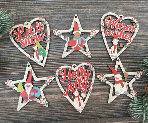 Set jucării pentru brad 12