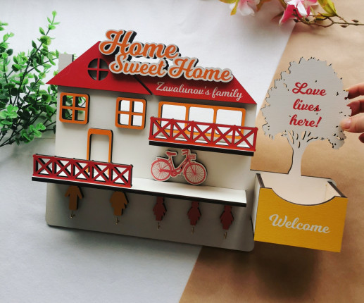 Suport pentru chei ,,Casuta noastra,, 6