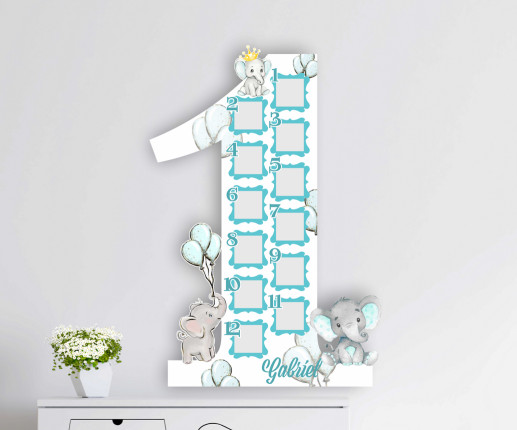 Rama foto pentru baietei cu elefantei image 2