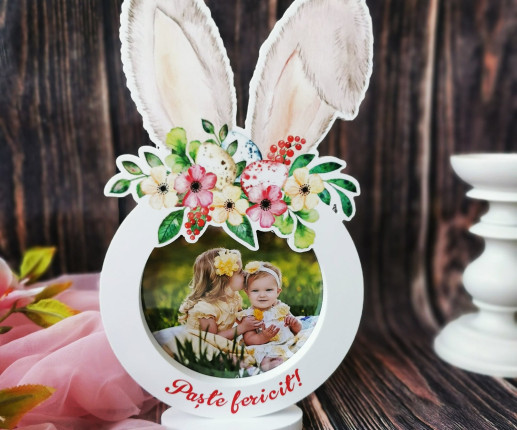 Rama foto cu urechiușe de iepuras