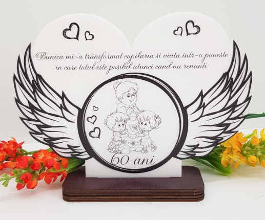 Trofeu pentru bunicuta cu aripi