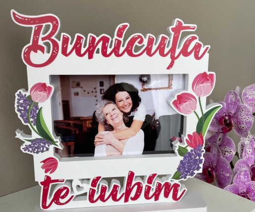 Rama foto ,,Bunicuța te iubim''  2