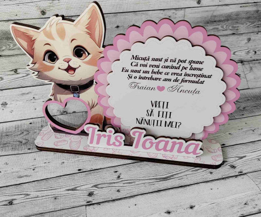 Trofeu personalizat cu Pisicuță