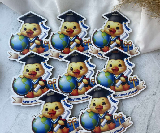 Medalii din lemn ,,Adio Gradiniță,, cu Bobocei 2 image 2