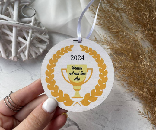 Medalii din lemn ,,Clasa I,, cu trofeu