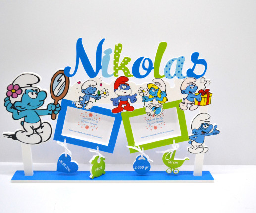 Rama foto cu stativ Smurfs image 2