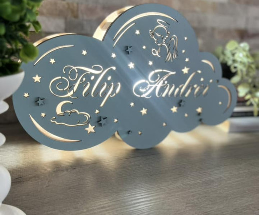 Ночник детский для сна "Облачко" - Ангел image 2