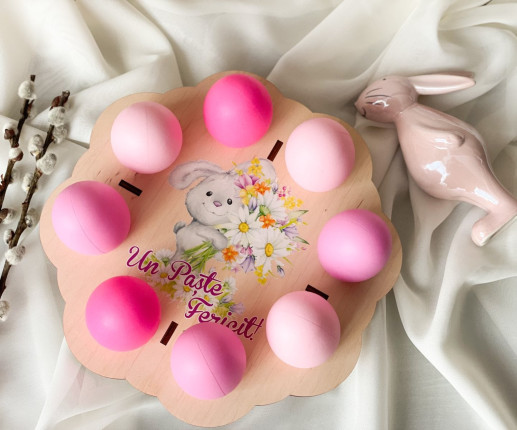 Suport din lemn pentru ouă un strat