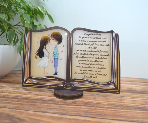 Trofeu pentru tată, soț , bunel in forma de carte