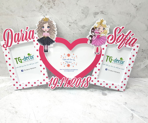 Rama foto cu printese