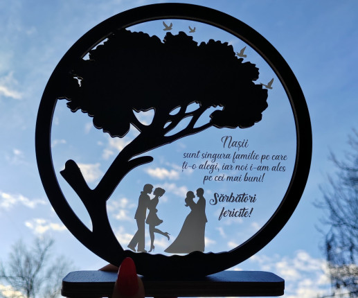 Trofeu pentru nunta cu pomul vietii