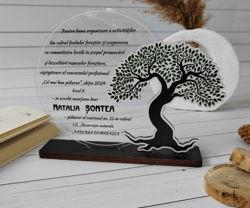 Trofeu personalizat Natura 5