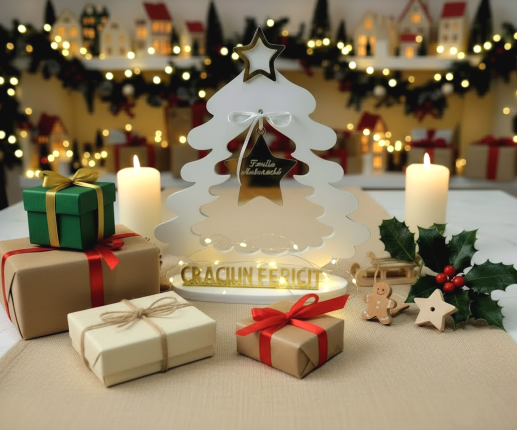 Bradut decorativ cu suport pentru masa 4 image 2