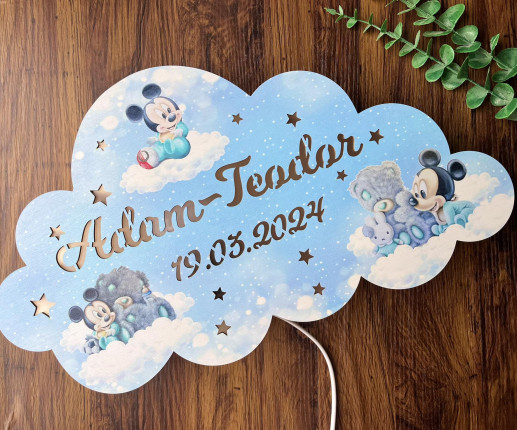 Ночник детский для сна "Облачко" - Mickey Mouse