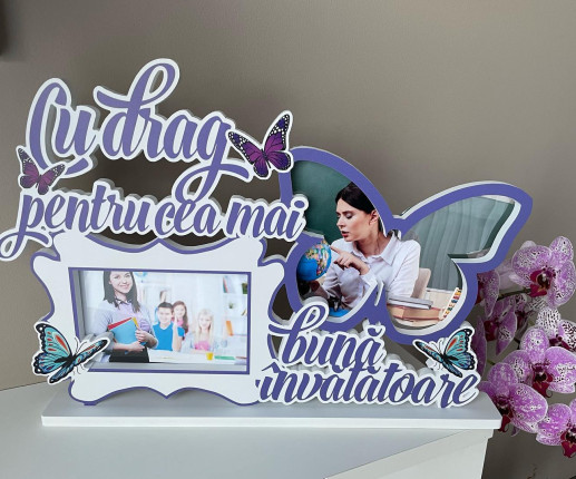 Ramă foto ,,Cu drag pentru cea mai bună învățătoare,, 1