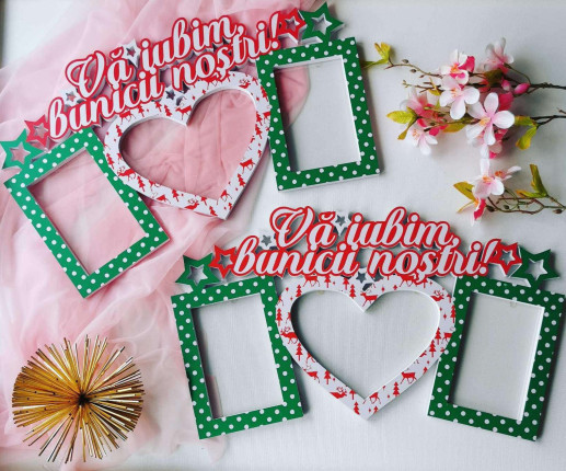 Rama foto cu tematica Craciun "Va iubim bunicii nostrii"