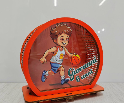 Детская копилка из фанеры - Мальчик