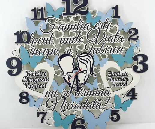 Ceas personalizat pentru familie 2 image 2