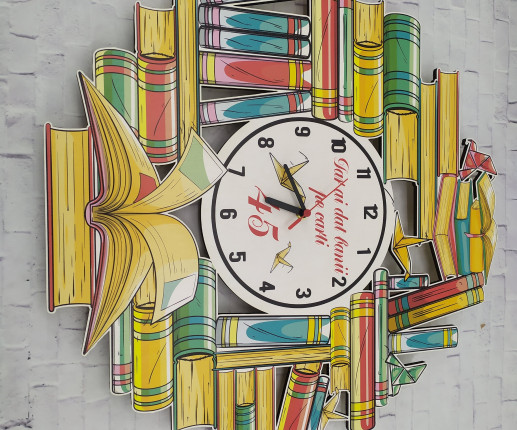 Ceas din lemn Cartile Intelepciunii image 2