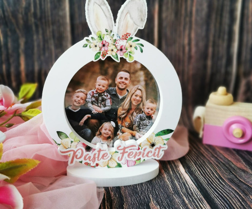 Rama foto cu urechiușe de iepuraș